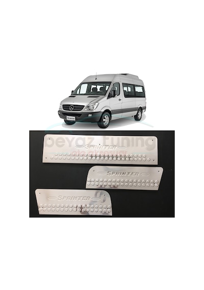Mercedes Sprinter Kapı Eşiği Kromu Nikelajı 3Lü