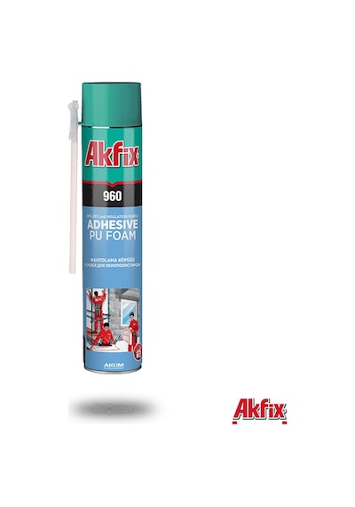 Akfix 960 Yapıştırıcı Pu Köpük Xps Eps Isı Yalıtım Mantolama