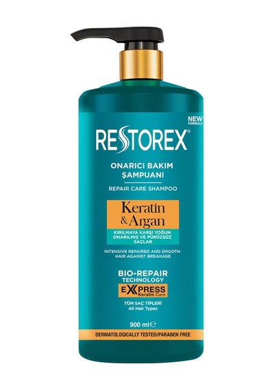 Restorex Keratin & Argan Şampuan 900 Ml - 5 Adet Tarı