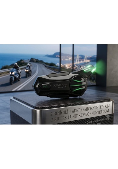 X2 Pro Motosiklet Kask Kulaklık 1adet 2 Binicili İntercom Bluetooth Seti
