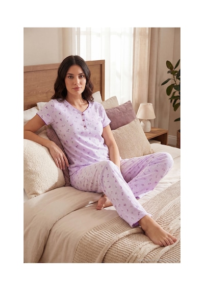 Lela Bayan Pijama Takımı 65770755 Lila LİLA