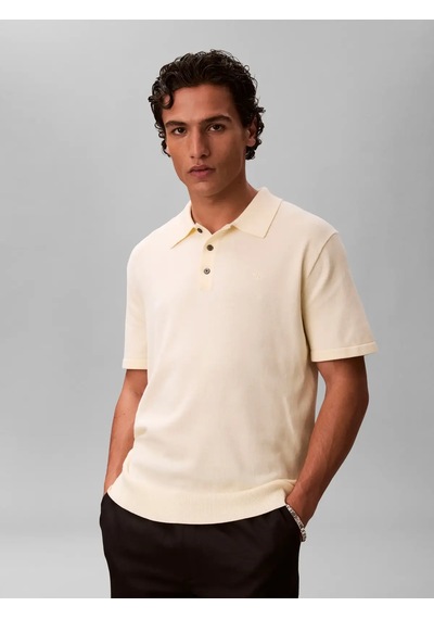 Calvin Klein Ss Supıma Cotton Pol, Zrk, S Sarı Erkek T-shirt
