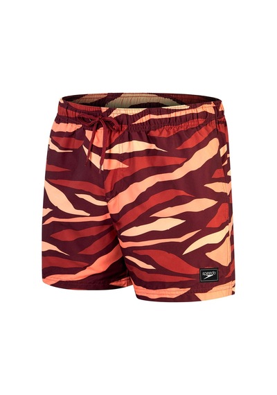 Speedo Print Leis Erkek Şort Mayo Kırmızı