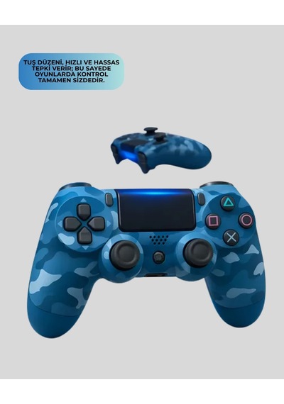 Buğz Ps4 Kablosuz Oyun Kolu Gecikmesiz Bağlantılı Ergonomik Tasarımlı