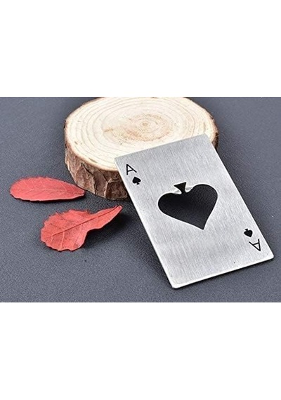 Valkyrie 2 Adet Poker Kart Paslanmaz Çelik Şişe Açacağı Diğer