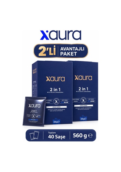 Xaura Global 2 İn 1 Coffe 20 Pcs 280 G 2 Adet Çekirdek