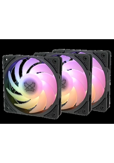 Scythe Wonder Tornado 120 Argb 3 Pack Black