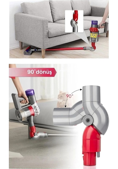 Dyson V12 Detect Slim V10 Slim Uyumlu Mobilya Altı Adaptörü