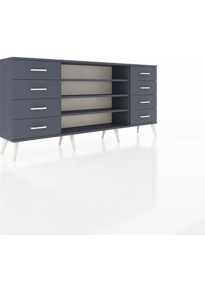 Arges Konsol 3 Raflı 8 Çekmeceli 176x30x83 Antrasit-antrasit/antrasit Antrasit/antrasit Arges Konsol 3 Raflı 8 Çekmeceli 176x30x83 Antrasit-antrasit/antrasit Antrasit/antrasit