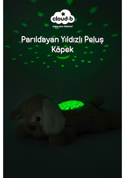 Cloud-b Melodili Peluş Köpek Uyku Arkadaşı 20x15x9 CM