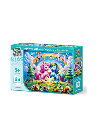 Art Çocuk Pegasus Ve Gökkuşağı 25 Parça Puzzle