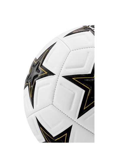 3lü Set Futbol Topu Tekmelik Şampiyonlar Ligi Pompalı Sert Zemin Halı Saha Futbol Topu New Black No5 Siyah
