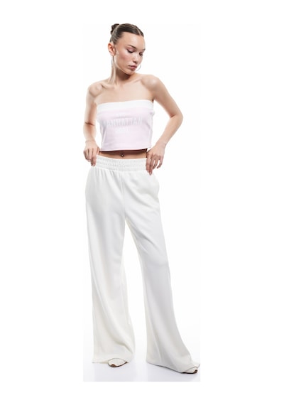 Koton Şerit Detaylı Kolsuz Baskılı Crop Straplez Body Pembe 5sal30277ık Gül
