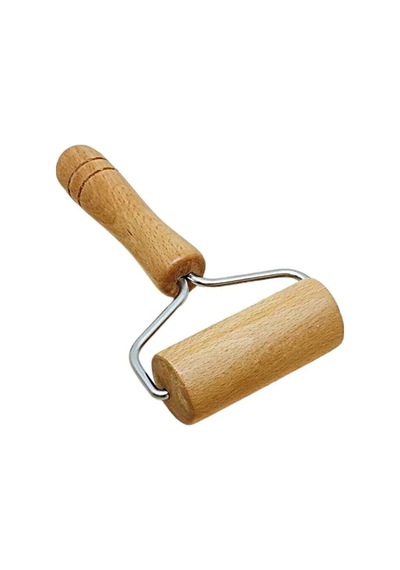 2 Li Beyaz Silikon Hamur Açma Matı 45x65 Cm Ve Ahşap Saplı Silindir Hamur Açıcı 19 Cm Diğer