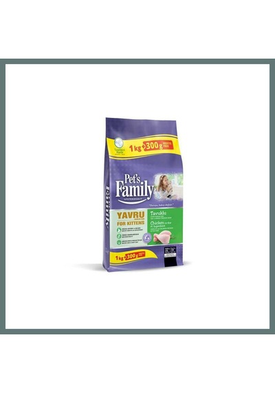 Pets Family Yavru Kedi Maması Tavuk 1000+300gr 1 Adet Ventra