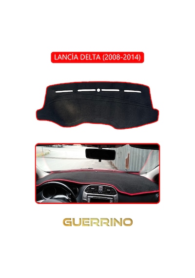 Lancia Delta 2008-2014torpido Koruma Halısı Kırmızı Kenar