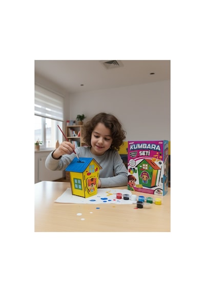 Ahşap Kumbara Boyama Seti