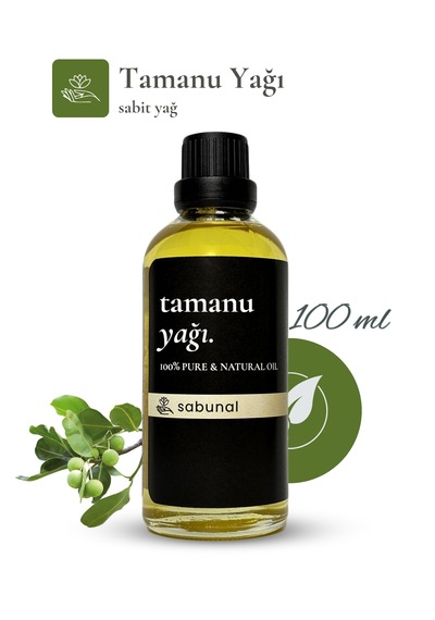 Sabunal Tamanu Yağı 100 ML Soğuk Sıkım Cilt Ve Saç Bakım Yağı