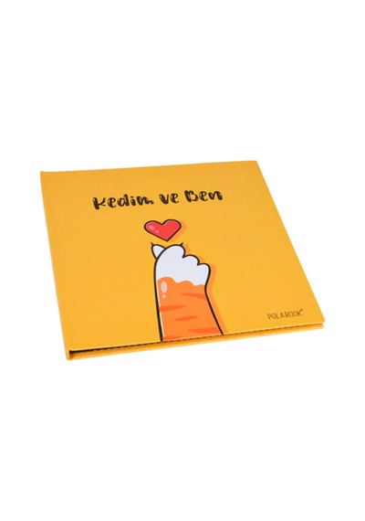 Kedim Ve Ben Anı Defteri Polaroid Fotoğraf Albümü, Kedi Severler İçin Özel Hatıra Defteri
