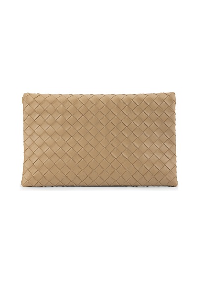 Tamer Tanca Kadın Suni Deri Vizon Clutch Çanta 921 7482-b Bn Cnt Sk26-27 Vızon Orgu