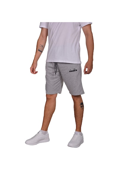 Diadora Mesa - Pamuklu Açık Gri Spor Şort - Dıadoramesa (547291299) Gri