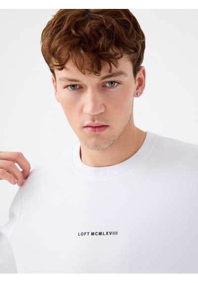 LOFT Regular Fit Erkek Sweatshirt Lf2034268 Q1.v1 Beyaz