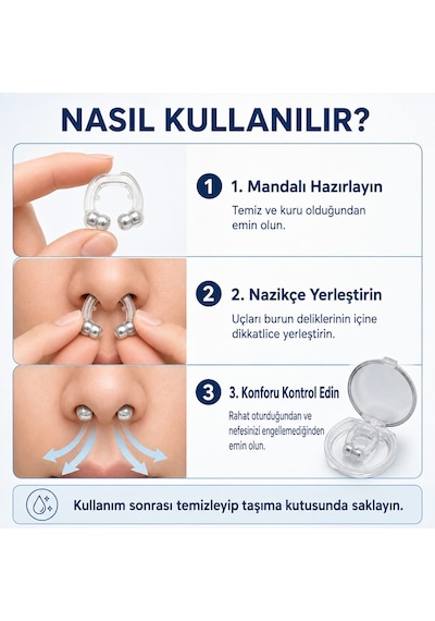 Guangzhou Manyetik Horlama Azaltmaya Yardımcı Burun Mandalı