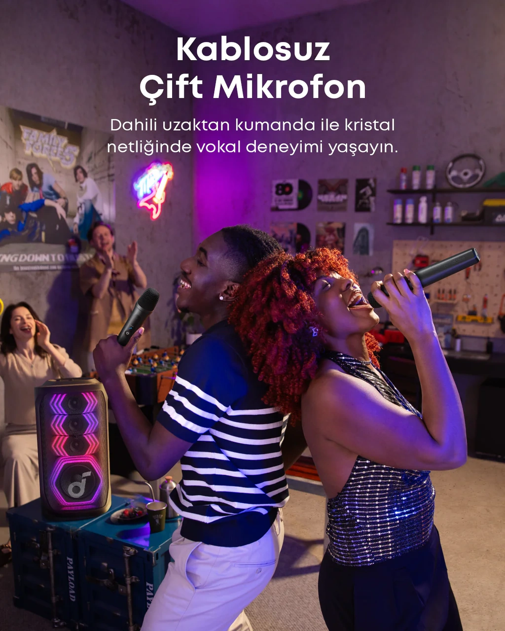 Anker Soundcore Rave 3s 200w Aı Karaoke Bluetooth Hoparlör Party Hoparlörü Yapay Zeka Destekli Vokal Kaldırma Siyah
