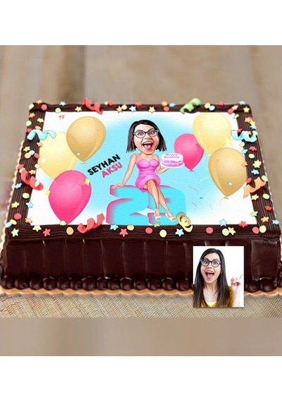 Kişiye Özel Resimli Yaş Pasta Için Karikatür Baskılı Yenilebilir (359884935)