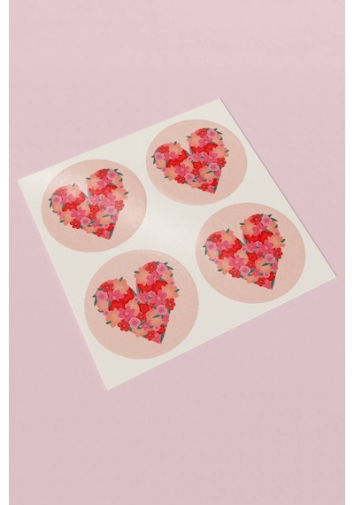 Thank You Renkli Yuvarlak Teşekkür Etiketi Sticker 3x3cm St2093 Çok Renkli