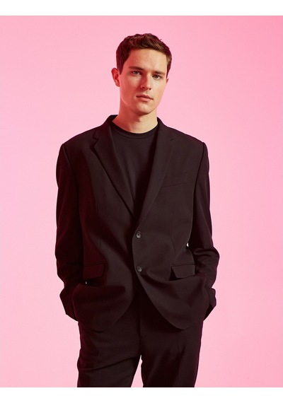 Koton Blazer Ceket Düğmeli Cepli Dikiş Detaylı Siyah 3sam50055hw 3SAM50055HW999 Siyah