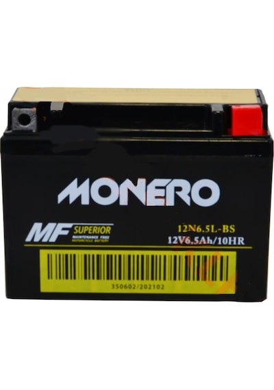 Monero Akü 12n6.5l-bs 12v6.5ah Rks Black Wolf 250