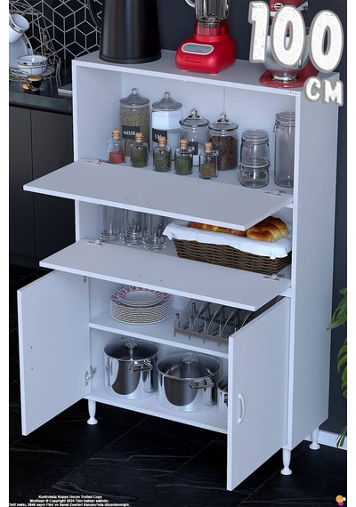 Vento 100 Cm Çok Amaçlı Mutfak Kiler Dolabı Üst Kapaklı Banyo Ayakkabılık Boy Dolabı 100x150x32 Beyaz Vento 100 Cm Çok Amaçlı Mutfak Kiler Dolabı Üst Kapaklı Banyo Ayakkabılık Boy Dolabı 100x150x32 Beyaz