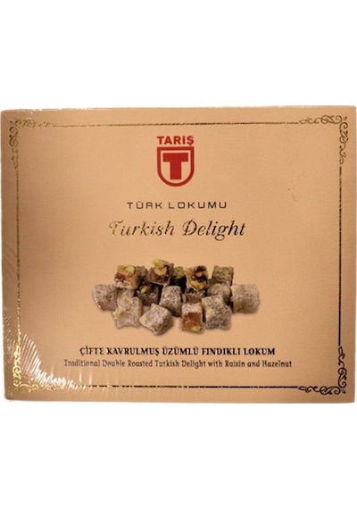 Tariş Çifte Kavrulmuş Fındıklı Üzümlü Lokum 450 G
