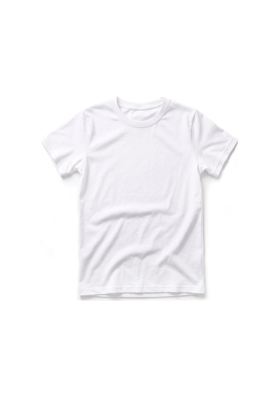 Öts Erkek Çocuk %100 Pamuk T-shirt Ribana Kapalı Yaka Çok Amaçlı Kullanım 7020 Beyaz