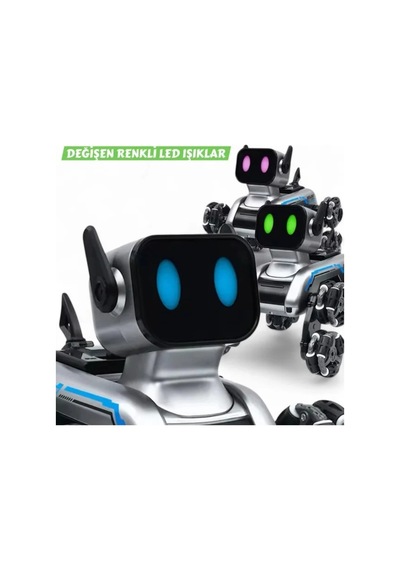 Akıllı Robot Köpek Oyuncak - Çok Yönlü Hareket Özelliği - Uzaktan Kumanda Kontrolü - El Hareketi Kontrolü