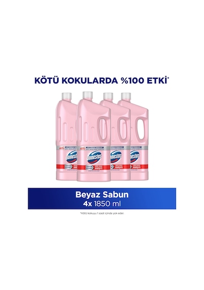 Çamaşır Suyu Beyaz Sabun Ferahlığı 1850 Ml X4 Diğer