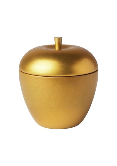 Ikea Vınterfınt Metal Kaplı Kokulu Mum 8 X 10 Cm Vanilya - Tarçın - Elma Altın