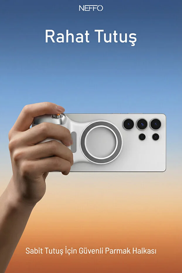 Magsafe Selfie Çubuğu Kamera Kolu Led Işıklı, Bluetooth Kumandalı, Profesyonel Çekim