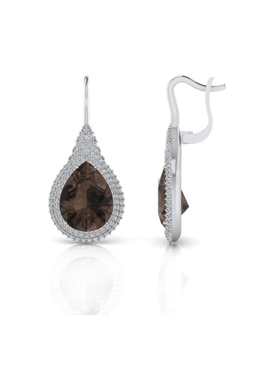10,84 Karat Pırlantalı Renkli Küpe