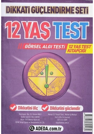 Yeni Neuro-Via Sistemi İle Dikkati Güçlendirme Seti 6.Sınıf Test-Görsel Algı Testi - Osman Abalı - Adeda