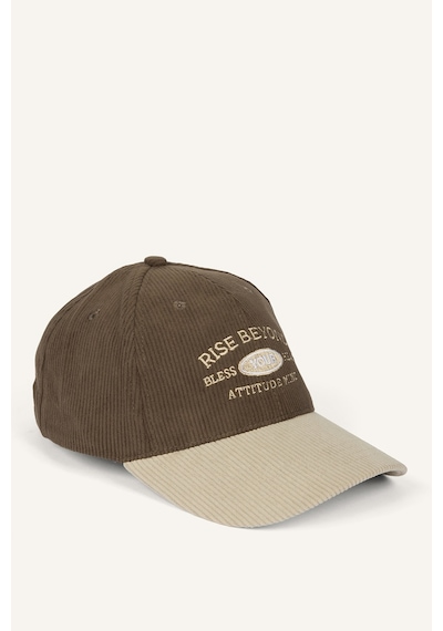 Defacto Erkek Fitilli Kadife Cap Şapka D5483ax26wngr2 Gri-gr2