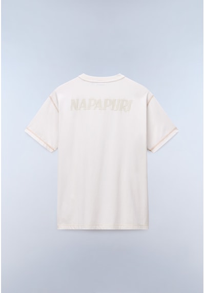 Napapijri S-umbra Ss Erkek T-shirt-31970 Beyaz