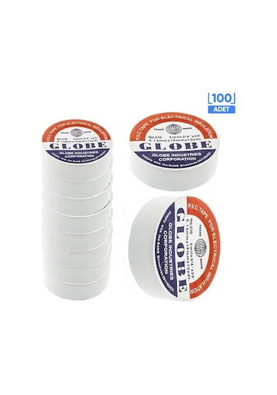 Globe İzole Bant 100 Adet Beyaz