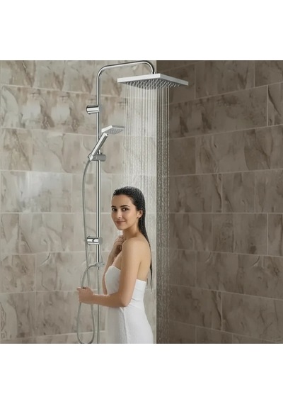 Irmak Premium Robot Yağmurlama Tepe Duş Sistemi Modern Banyo Batarya Seti Çok renkli