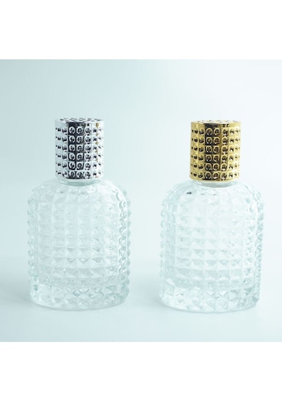 Parfüm Şişesi 50 Ml 5 Adet Oval Noktalı Kristal Boş Parfüm Şişesi Parfüm Şişesi 50 Ml 5 Adet Oval Noktalı Kristal Boş Parfüm Şişesi