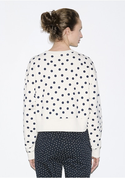 Mavi - Lacivert Puantiyeli Ekru Sweatshirt 1s10534-91576 Ekru