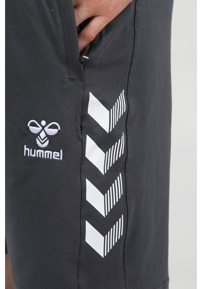 Hummel Armin Pamuklu Cepli Kamp Şortu Antrasit