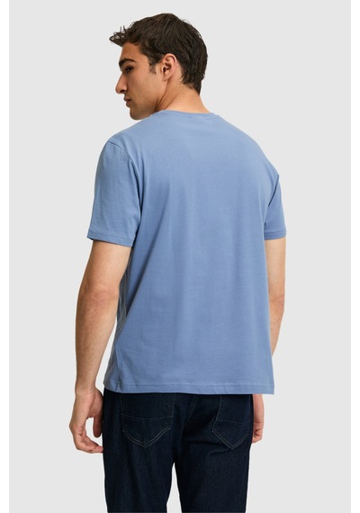 U.s. Polo Assn. Erkek İndigo Tişört Basic 50326953-vr028