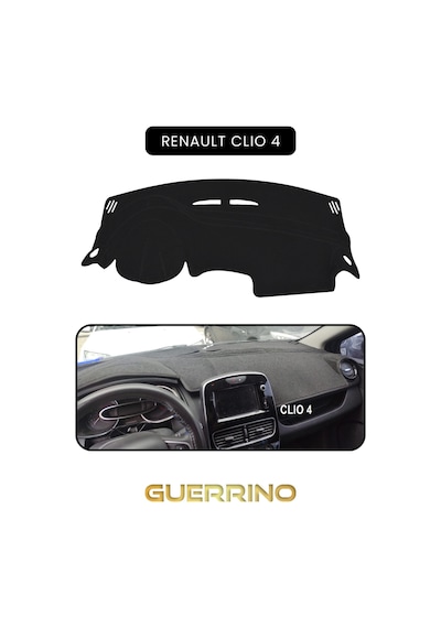 Renault Clio 4torpido Koruma Halısı Siyah Kenar